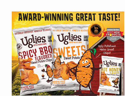 Uglies® Sweet Potato Chips Earn Double Industry Recognition with 2026 Awards for Innovation, Taste and Design