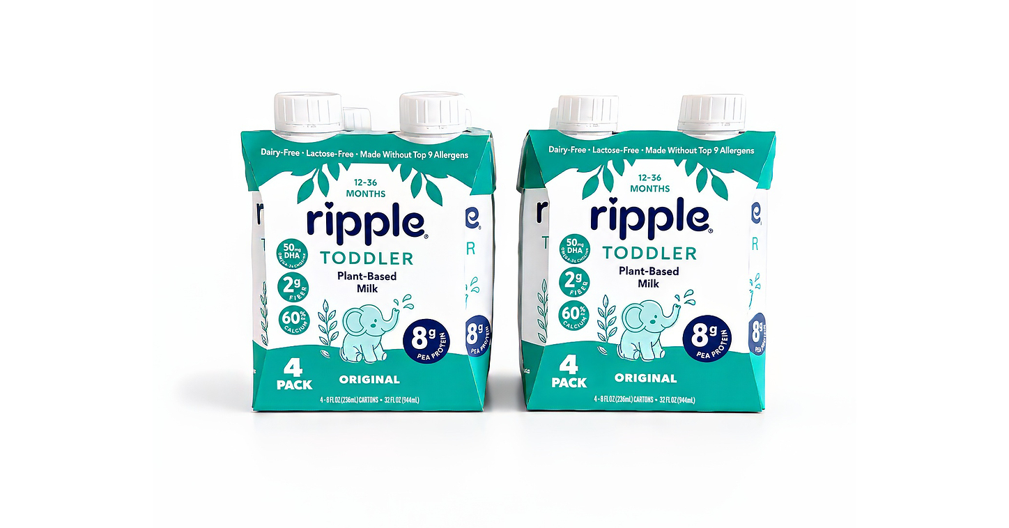 Ripple Foods Launches New Plant-Based Toddler Milk, Exclusively at Walmart