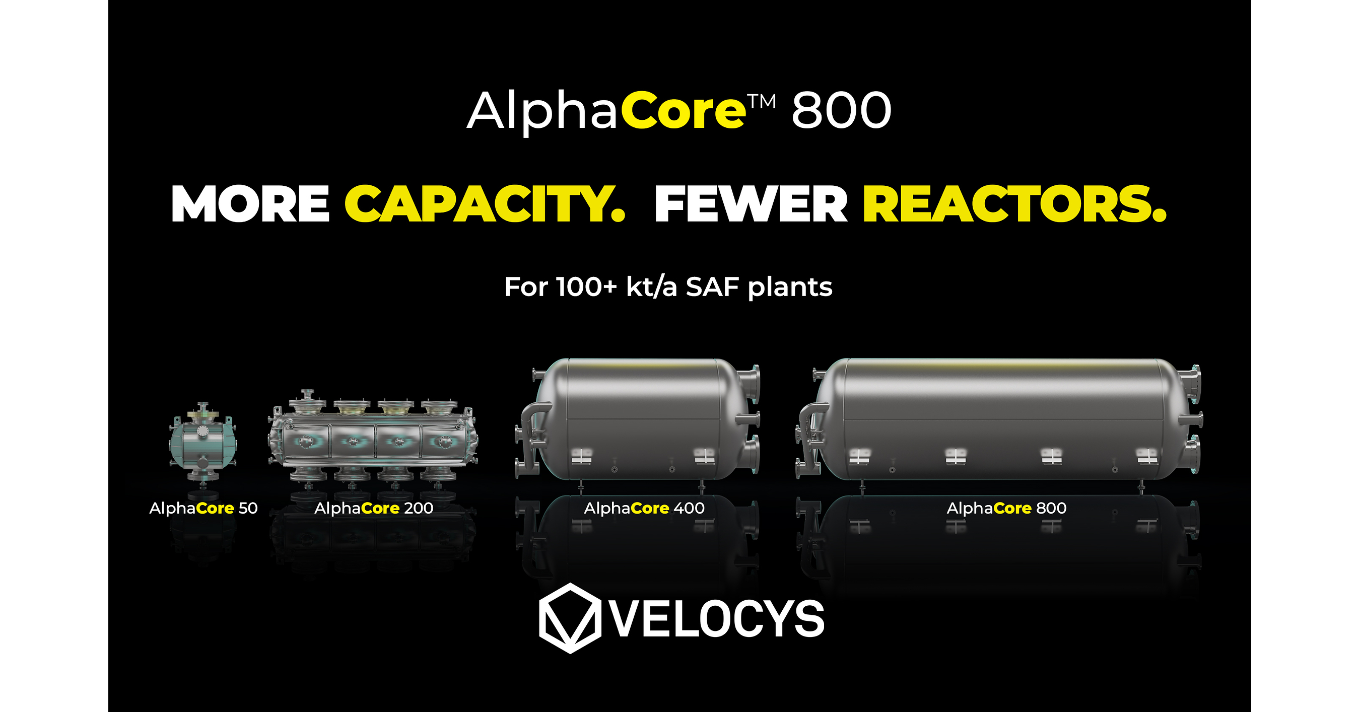 Velocys expands Fischer-Tropsch reactor roadmap with AlphaCore 800 for larger-scale SAF and e-fuels projects