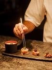 Aramara Caviar Quartet Action Shot (Credit: Four Seasons Resort Punta Mita)