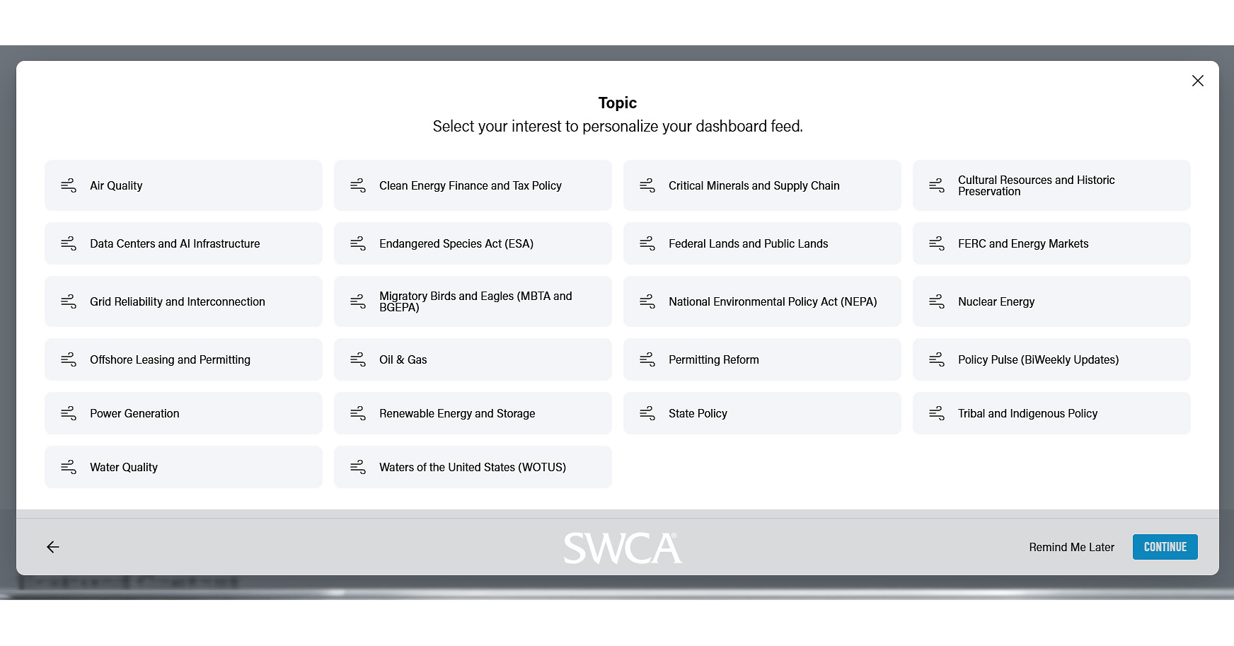 SWCA's Regulatory Radar Helps Project Teams Stay Ahead of Regulatory Change Before It Becomes Project Risk