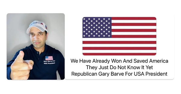 Gary Barve For USA President Talks About The Current State Of Play In The United States Of America & Wants Government Accountability