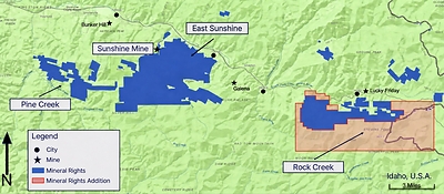 Sunshine Silver Mining & Refining Expands Silver Valley Land Position by 60% to Approximately 38,000 Acres and Initiates Multi-Year, 45,000-Meter District-Scale Exploration Program