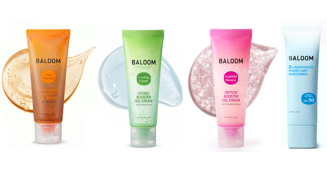 BALOOM Expands Its Korean Skincare Lineup With Three Booster Gel Creams and a Weightless SPF 50 Sunscreen