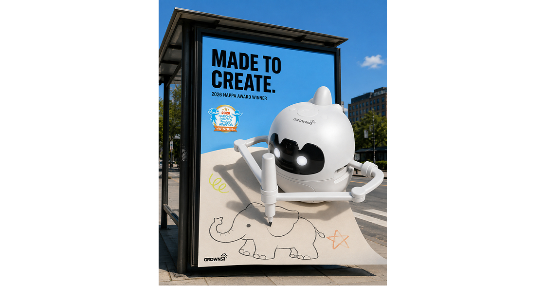 GROWNSYs Screen-Free Smart Drawing Robot Wins 2026 NAPPA Award