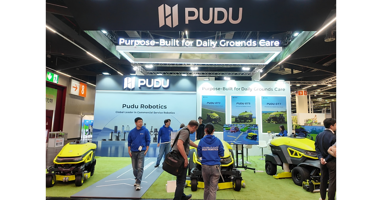 Pudu Robotics präsentiert die PUDU GT-Serie und intelligente Lösungen für die Grünflächenpflege auf der GaLaBau 2026