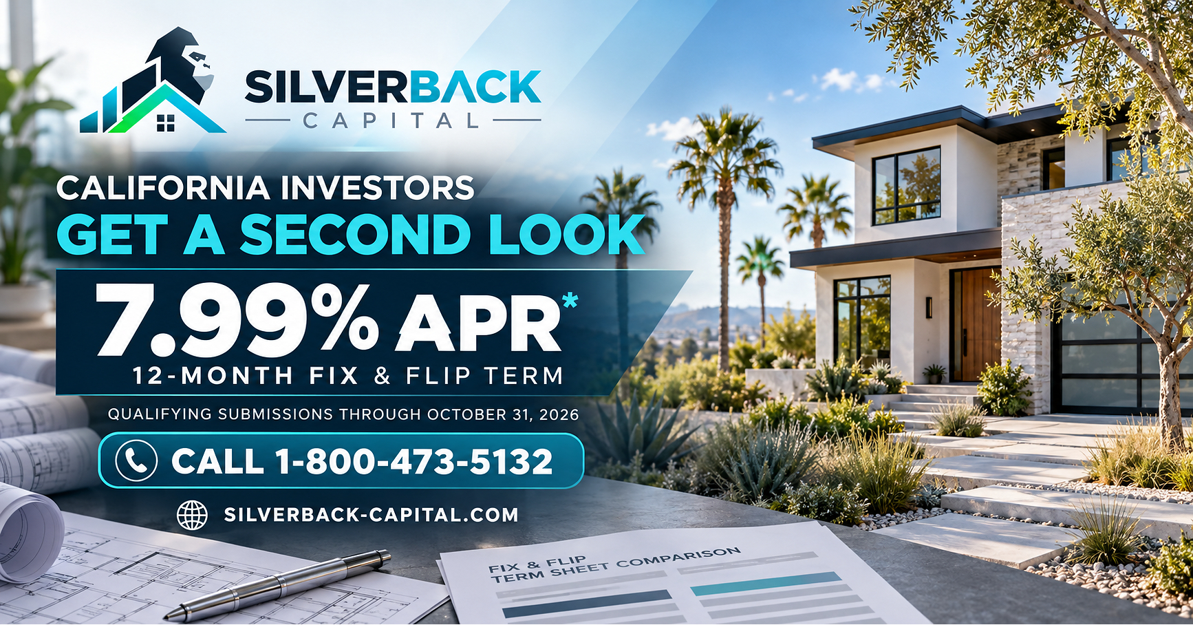 Silverback Capital Launches Second Look Pricing Program for California Fix and Flip Investors
