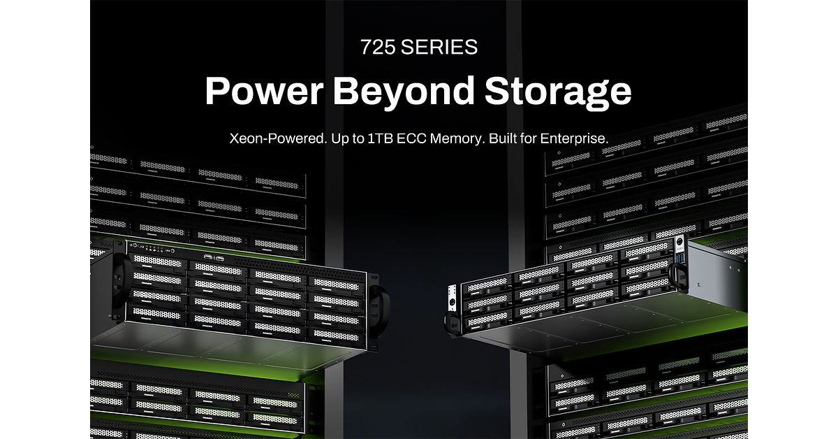 TerraMaster Launches 725 Series Xeon Rackmount NAS to Deliver Enterprise Unified Storage for the AI Era