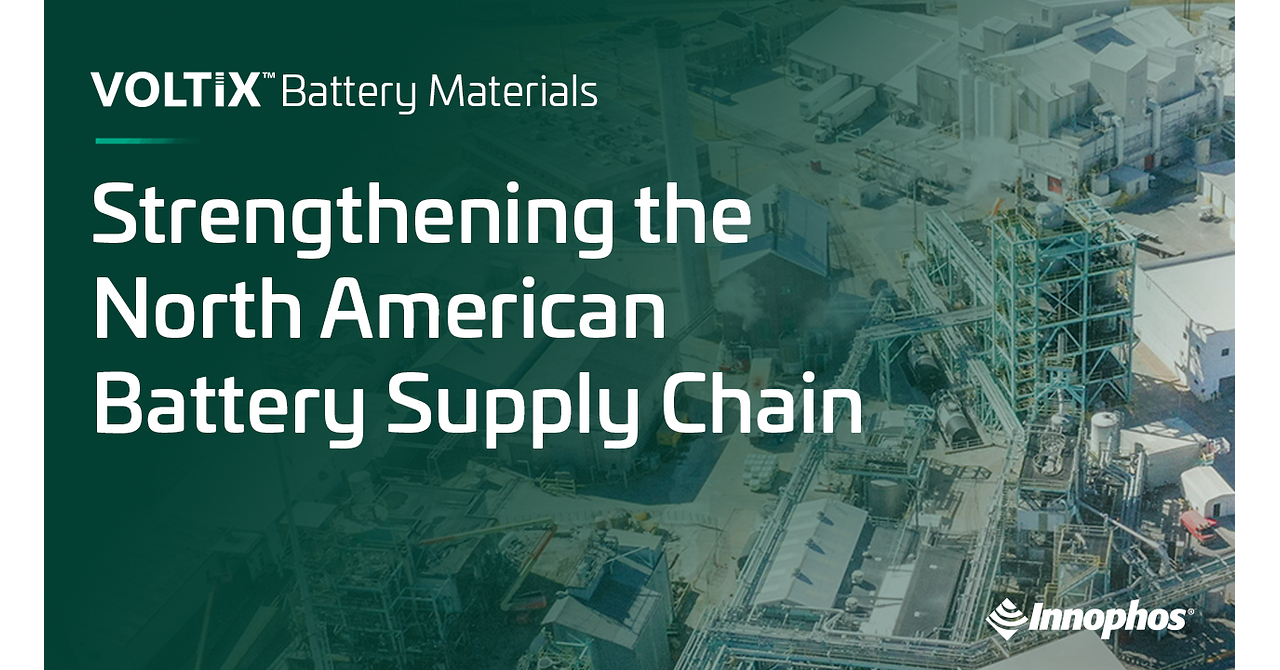 Innophos Advances North American Battery Supply Chain Strategy