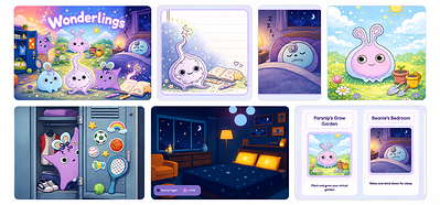 Wonderlings Character and Experience-based Learning Platform