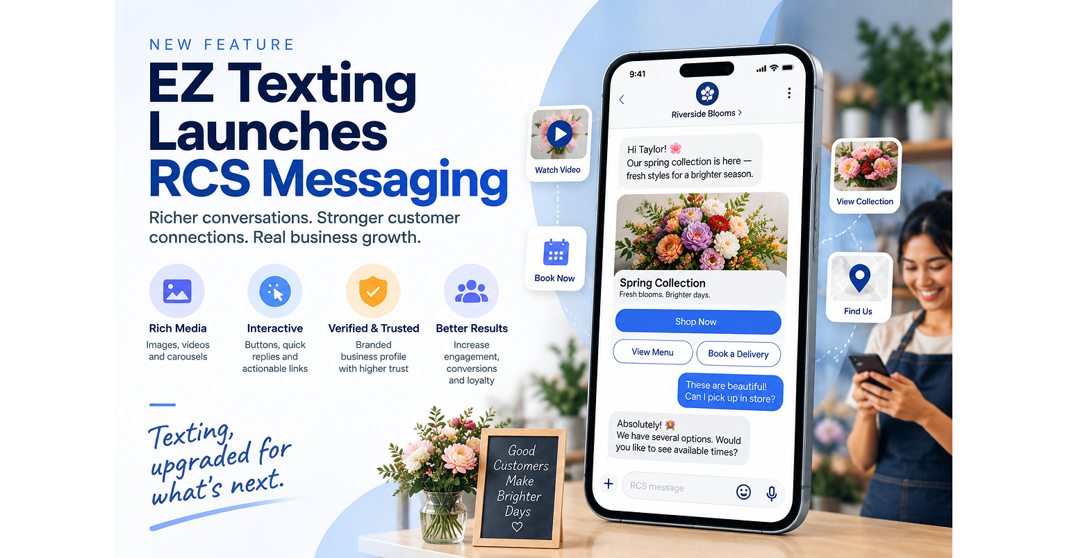 EZ Texting Launches AI-Powered RCS Business Messaging, Delivering 7x Higher Engagement to 230,000+ Small Businesses