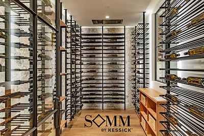 Kessick's Somm Modular Wine Rack System with Concave Post Mounting