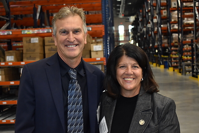 Boiron USA CEO Janick Boudazin and Pennsylvania state Rep. Lisa Borowski