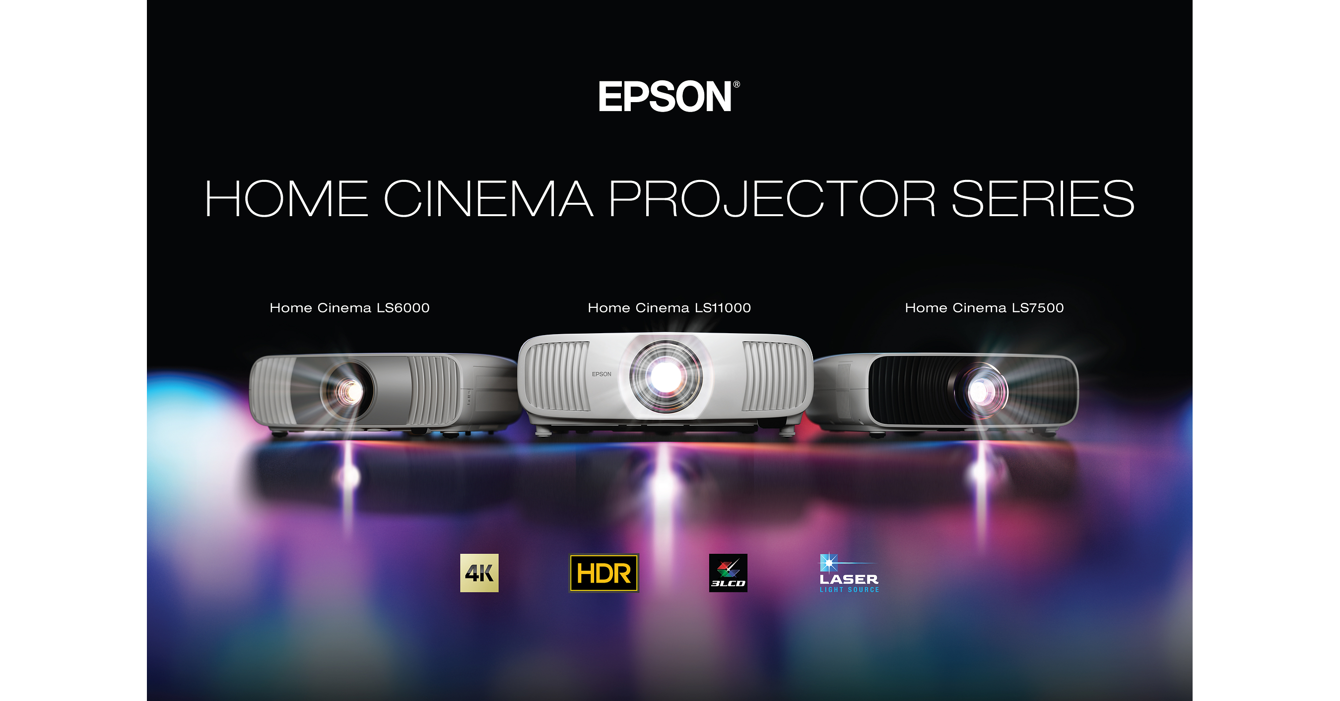 Theater, Gaming, and Sports Reimagined - Epson's New Home Cinema 3-Chip 3LCD Laser Projectors Make Big-Screen Entertainment Easier Than Ever