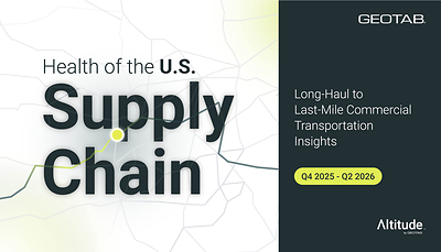 From coast to corridor: What data from millions of commercial vehicles reveals about the health of the U.S. supply chain