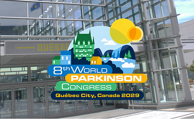 Logo de la 8e édition du World Parkinson Congress (WPC 2029). Logo de la 8e édition du World Parkinson Congress (WPC 2029).