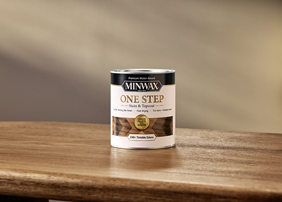 Minwax® One Step Stain & Topcoat combines stain and protection in one step for an easy, streamlined approach to wood finishing.
