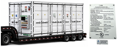 CSI’s 2.3 MWh Mobile BESS Earns TÜV Certification to Applicable UL 9540 Requirements