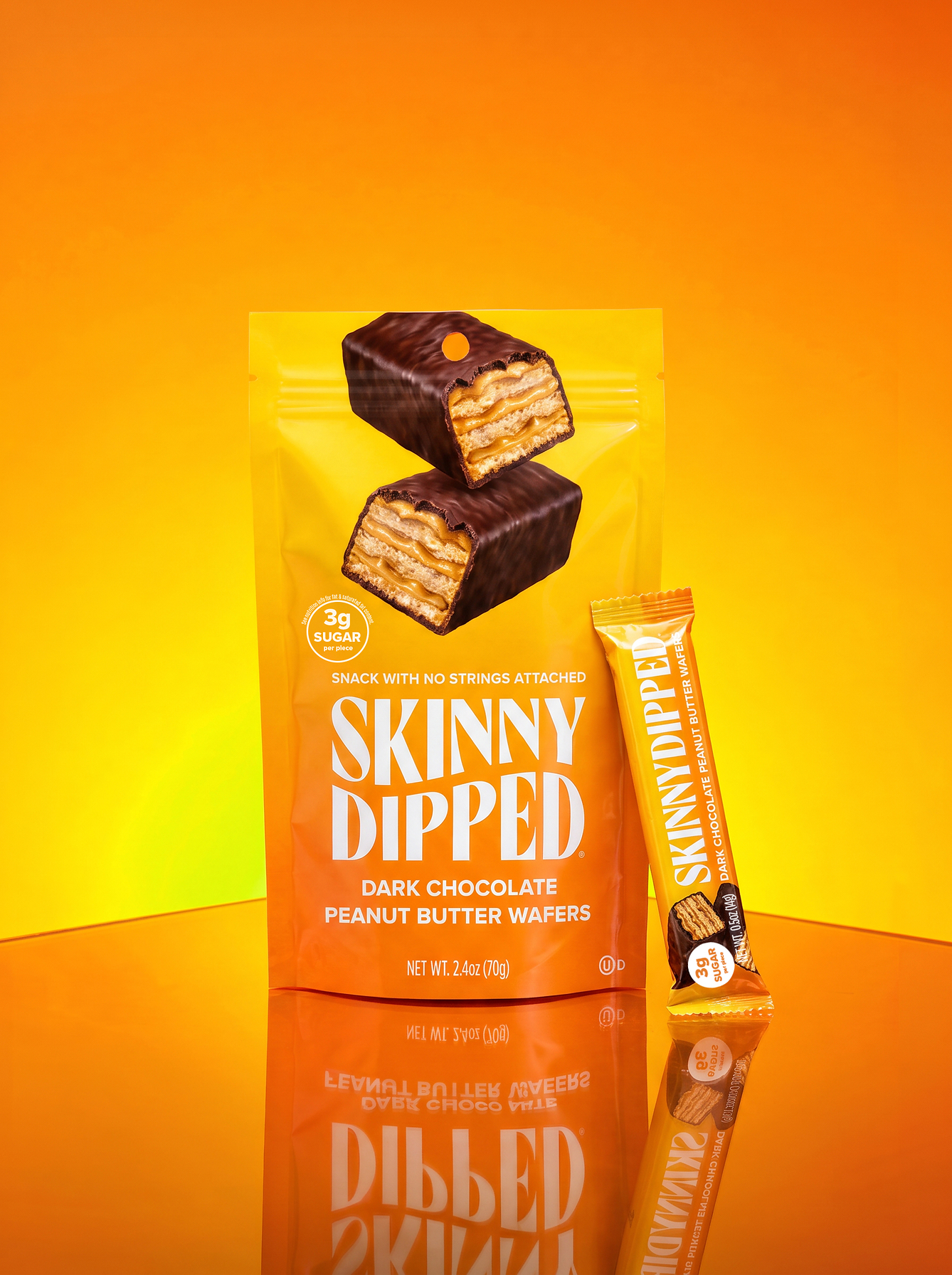 SkinnyDipped Expands With Dark Chocolate Peanut Butter Wafers