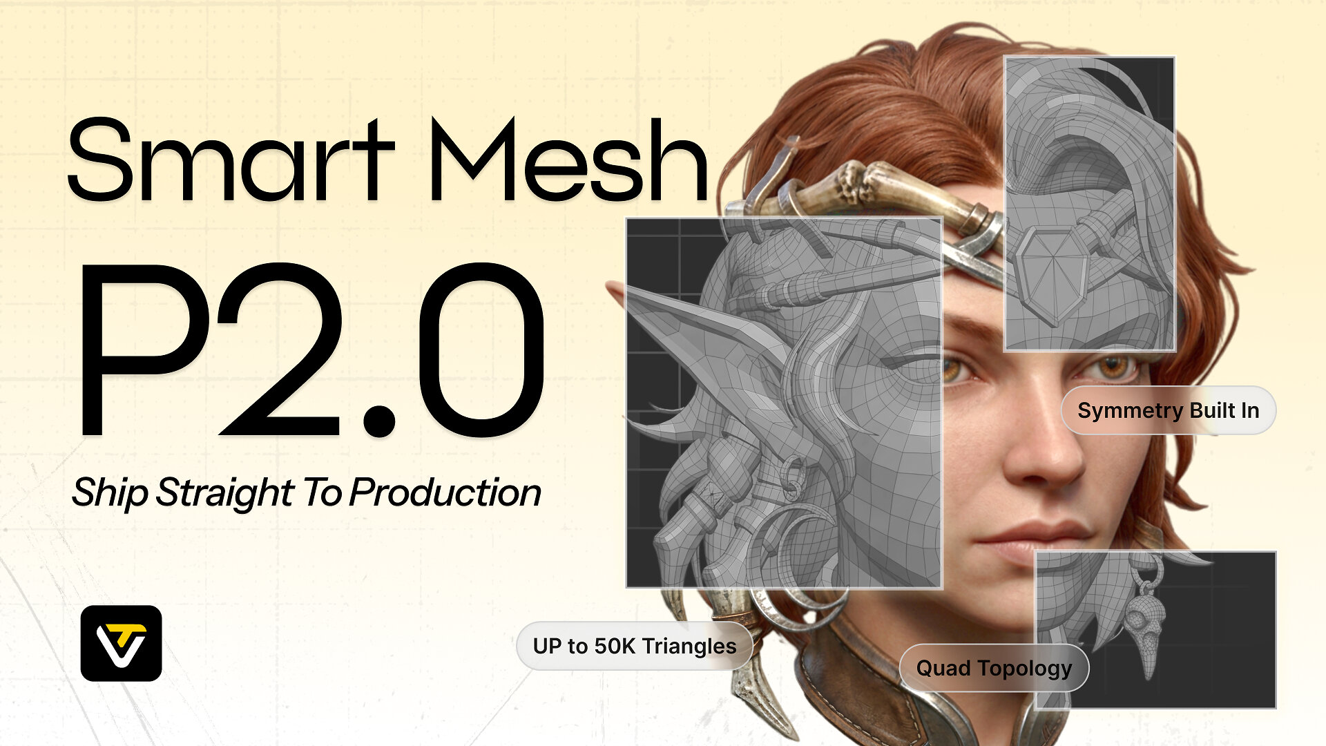 Tripo AI releases P2.0, adding native quad mesh generation to its 3D model