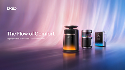 DREO Launches New Winter Lineup, Led by Whole-Room Heater 720 with AutoShift™ Technology and DREO Air Purifier 530S