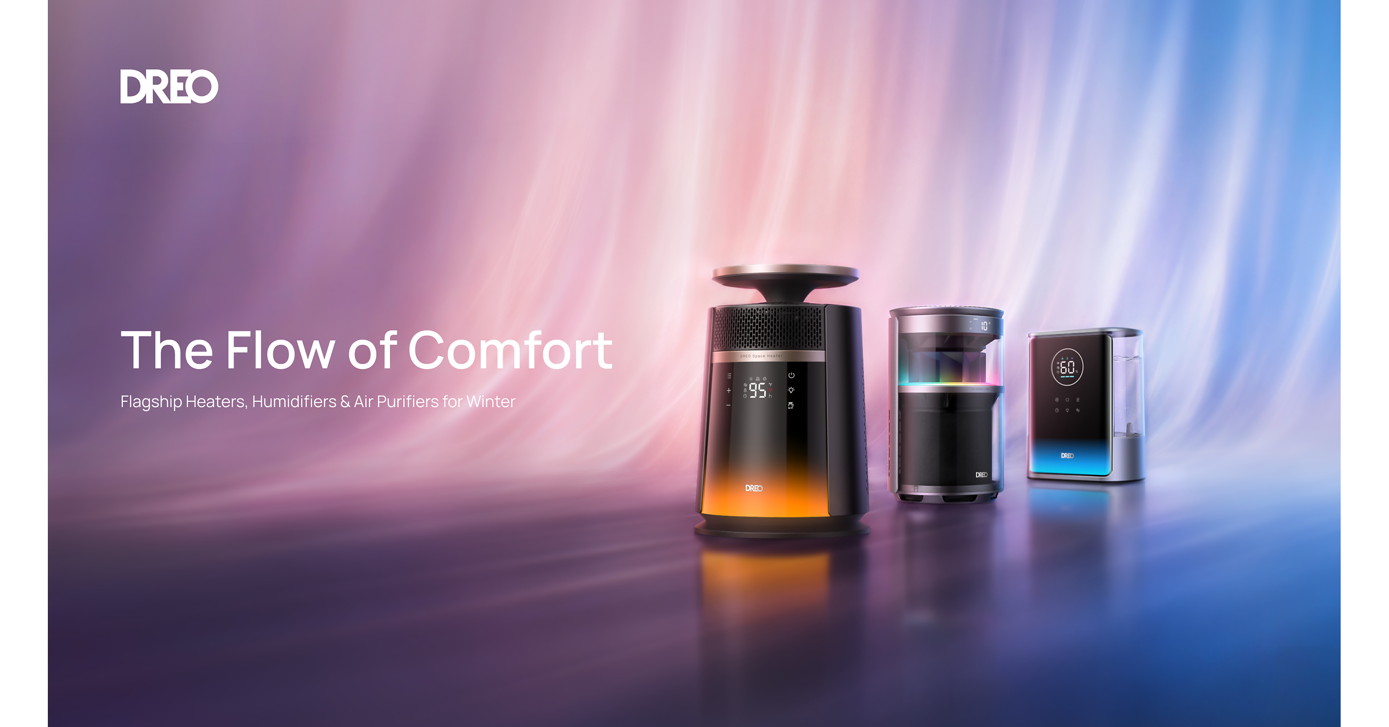 DREO Launches New Winter Lineup, Led by Whole-Room Heater 720 with AutoShift™ Technology and DREO Air Purifier 530S