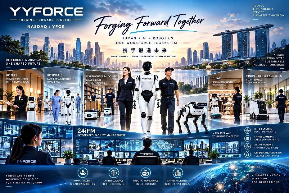 YYForce esittelee ihmisen, tekoälyn ja robottien yhdistävän työvoiman ekosysteemin vuoteen 2030