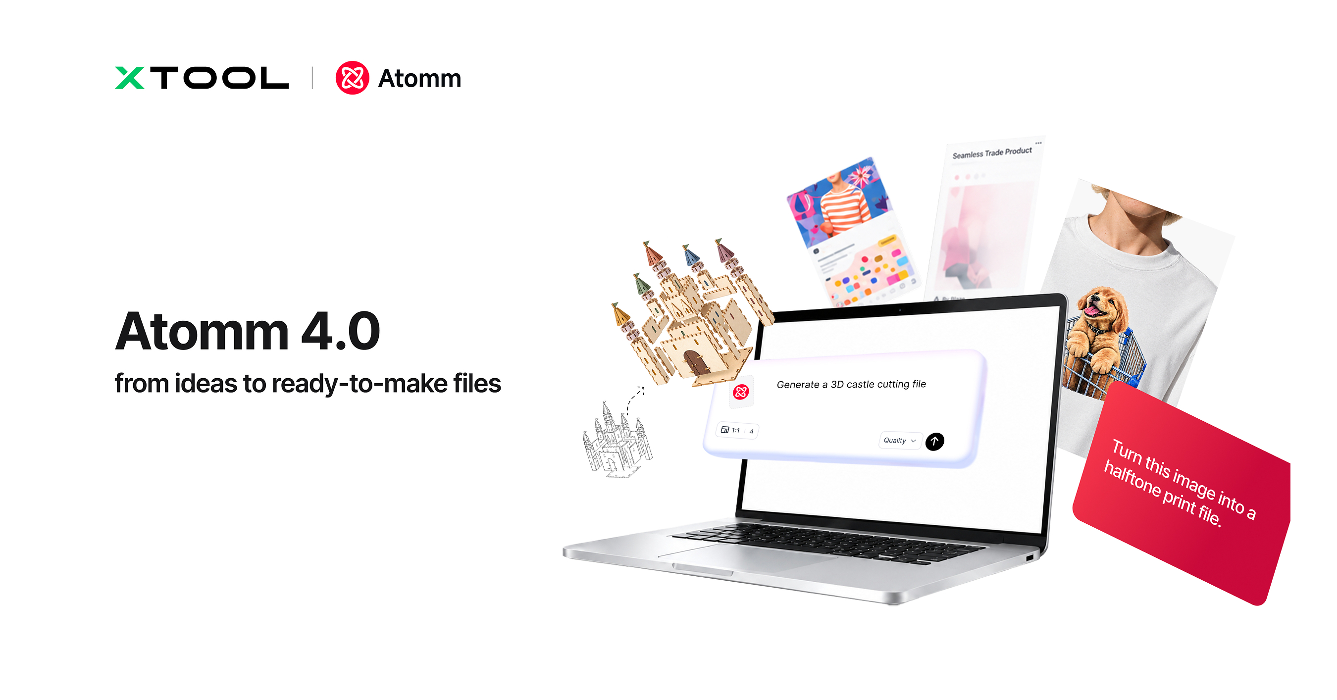 xTool Unveils Major Atomm Upgrade, Introducing the Worlds First AI Creation Suite for Craft Makers