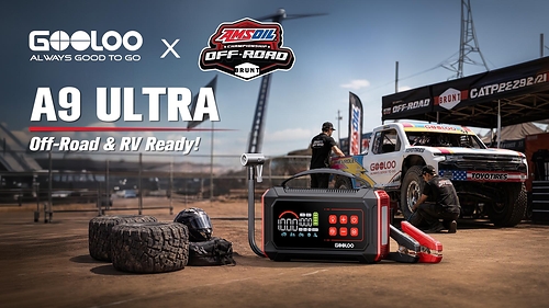 New A9 Ultra combines powerful jump starting, smart tire inflation, 100W fast charging and emergency lighting in one portable system, ahead of its October trackside appearance at Glen Helen Raceway New A9 Ultra combines powerful jump starting, smart tire inflation, 100W fast charging and emergency lighting in one portable system, ahead of its October trackside appearance at Glen Helen Raceway
