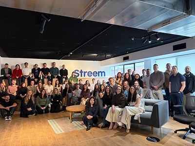 Tess Fezzuoglio with Streem team in Sydney HQ