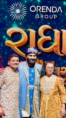 Tarun Shah Co Promoter of Orenda Group and Sairam Dave launches the Radha Ek Prem Avtar.  Orenda Group and Sai Ram Dave Launch 'Radha – Ek Prem Avtar', Bringing a Timeless Indian Cultural Narrative to Contemporary Audiences Rahda Ek Prem Avtar