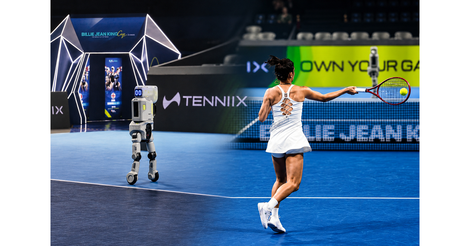 TENNIIX Unveils Embodied AI Tennis Robot at Billie Jean King Cup Finals, Advancing a New Era of Tennis Training