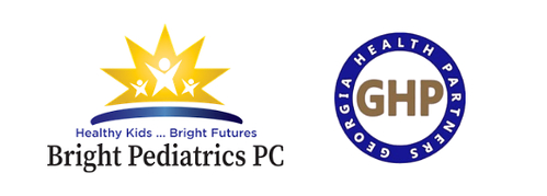 Bright Pediatrics and Georgia Health Partners Logos