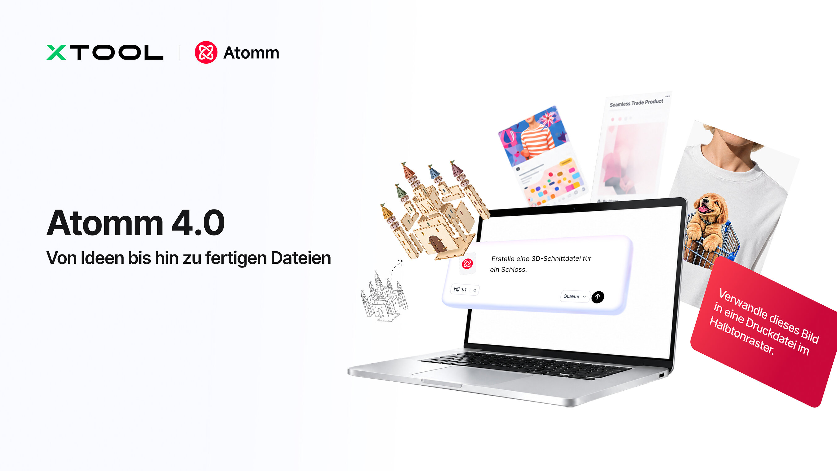xTool stellt umfassendes Atomm-Upgrade vor: die weltweit erste AI Creation Suite für Craft Maker