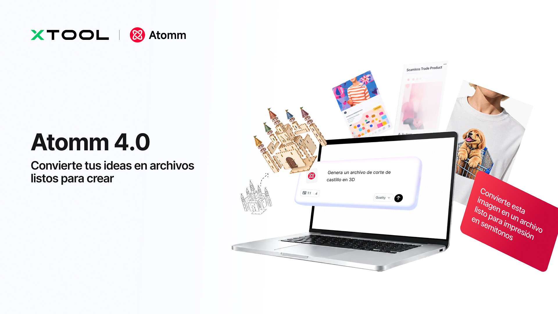 xTool presenta la importante actualización de Atomm y la primera suite de creación con IA del mundo para proyectos creativos