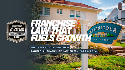 The Internicola Law Firm Ranked #1 Franchise Law Firm in the U.S. by Entrepreneur Magazine for the Second Consecutive Year