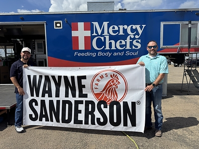 Wayne-Sanderson Farms Mobilizes Nationwide Network to Support Mercy Chefs Disaster Relief Efforts