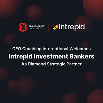CEO Coaching International Welcomes Intrepid Investment Bankers as Diamond Strategic Partner
