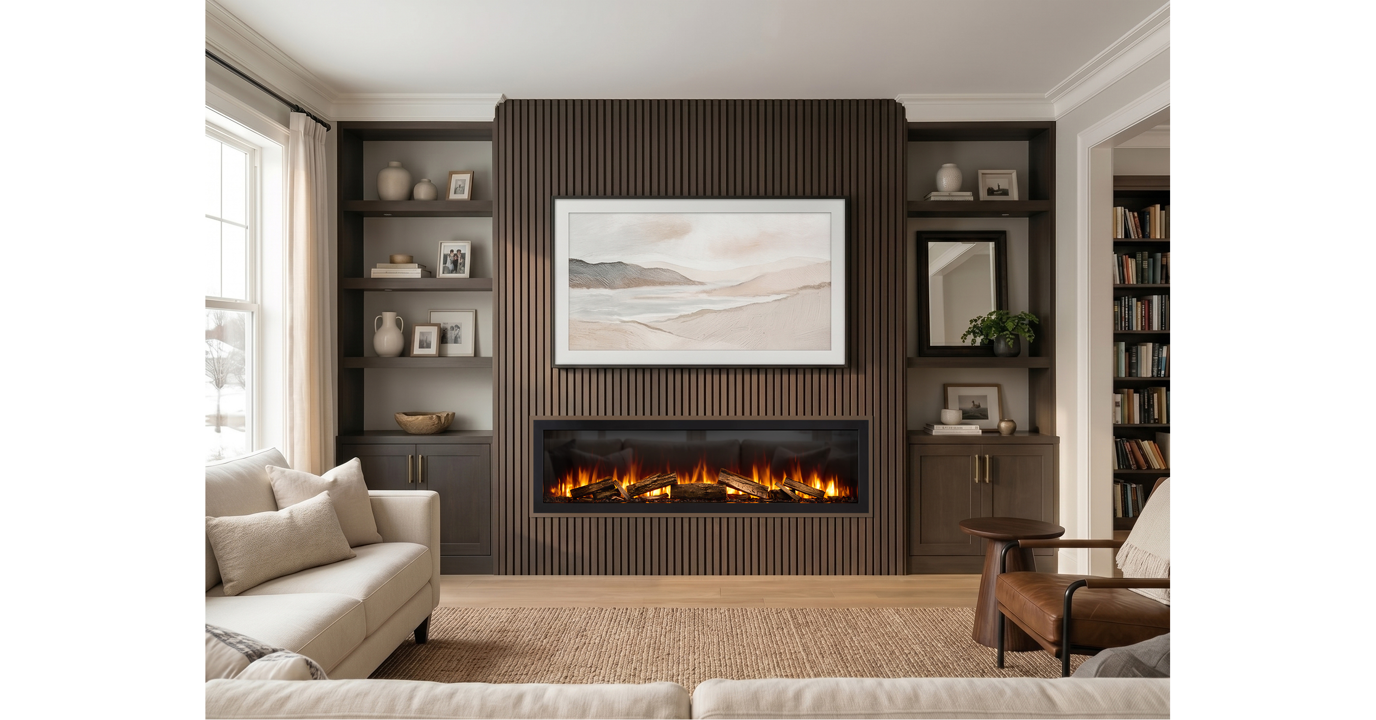 SotaFlame Launches Electric Fireplaces with Real Oak Logs