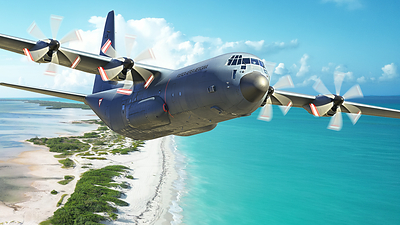 Uma representação do C-130J-30 Super Hercules do México. A Fuerza Aérea Mexicana (FAM) anunciou recentemente a aquisição de um segundo avião de transporte tático Lockheed Martin C-130J-30 Super Hercules, consolidando a posição do México como líder regional em mobilidade aérea.
