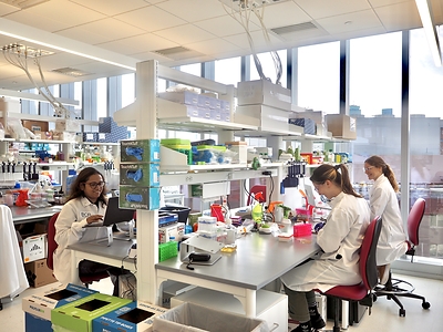 Basecamp Research translation lab in Kendall Square, Cambridge, MA