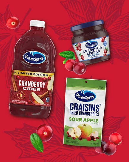 MOVE OVER, PUMPKIN SPICE: OCEAN SPRAY® GIVES CRANBERRY THREE NEW WAYS TO SHINE THIS FALL