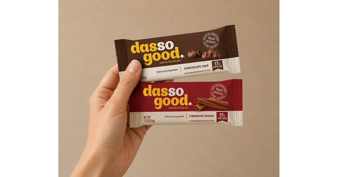 dasso good Raises Crohn's and Colitis Awareness With Protein Bars Created With ... - PR Newswire