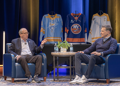 Islanders Co-Owner Jon Ledecky Visits LIU, Named “Honorary Captain” of LIU Hockey