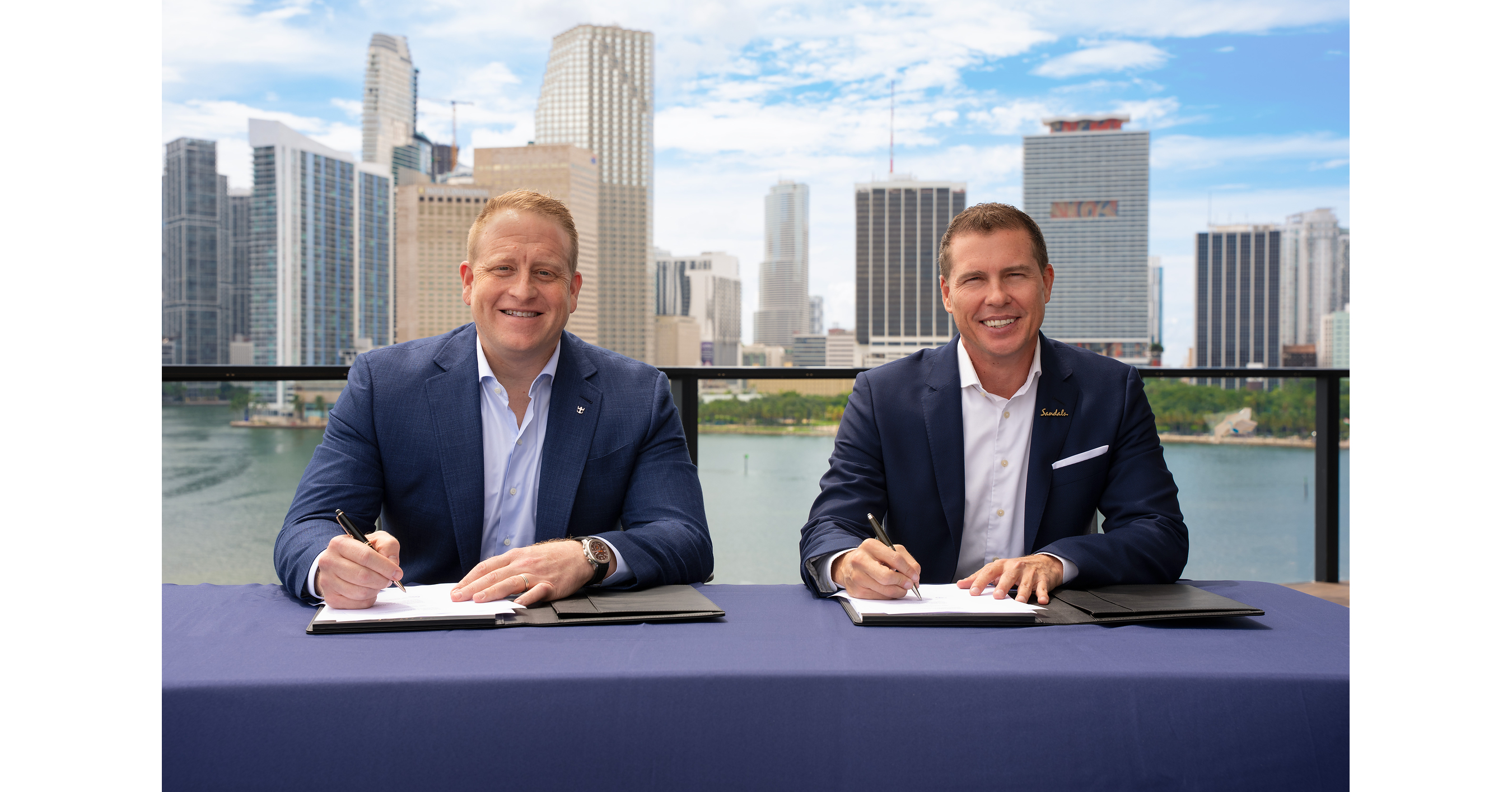 ROYAL CARIBBEAN GROUP AND SANDALS RESORTS ANNOUNCE LANDMARK PARTNERSHIP TO ACCELERATE THEIR LEADING VACATION EXPERIENCES