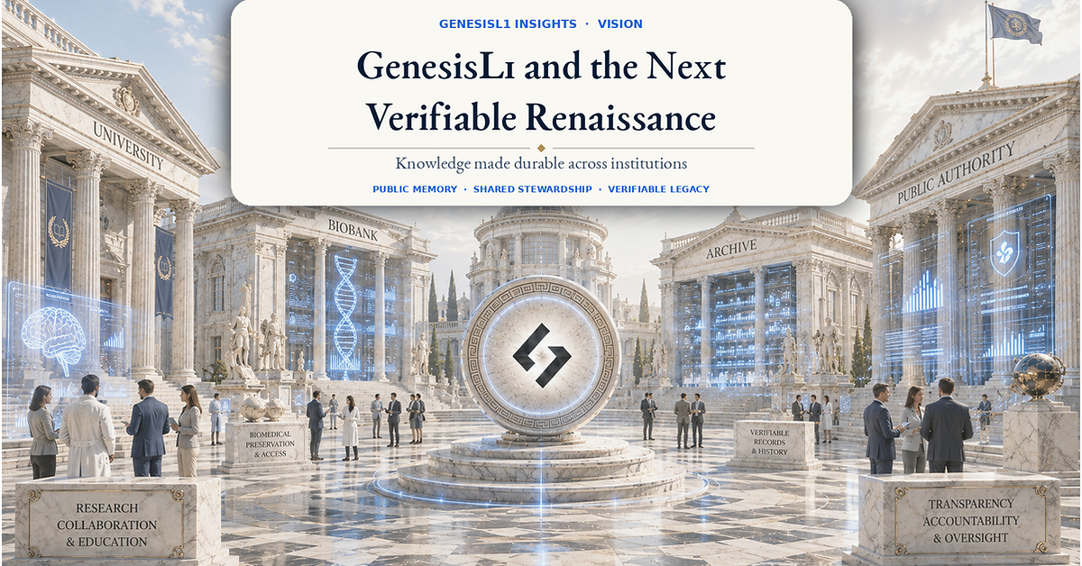 GenesisL1 Invites Institutions to Operate Scientific Infrastructure Built Without Insider Allocation