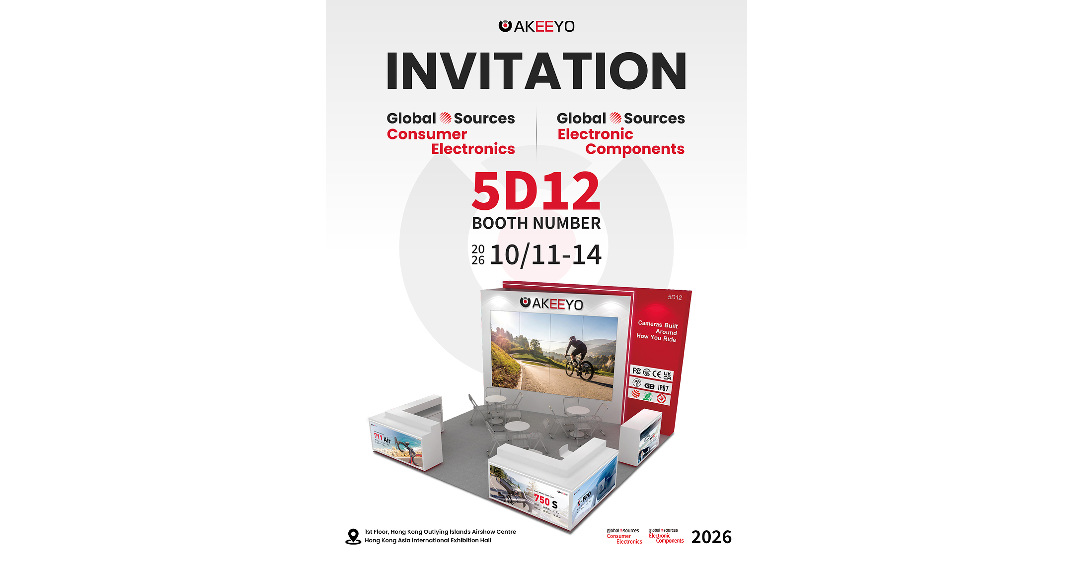 AKEEYO to Showcase the 711Air Ultra-Light Ride Camera at Global Sources Hong Kong 2026