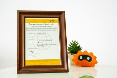 Test Verification of Conformity certificate