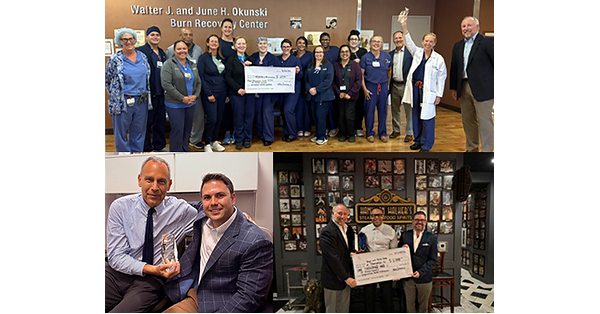 DR. VICTOR STAMS, DR. SIGRID BLOME-EBERWEIN, AND DR. ROBERT MEISLIN RECOGNIZED BY ALLOSOURCE WITH THE DR. STEVEN GITELIS INSPIRATION AWARD FOR HONORING THE GIFT OF DONATION