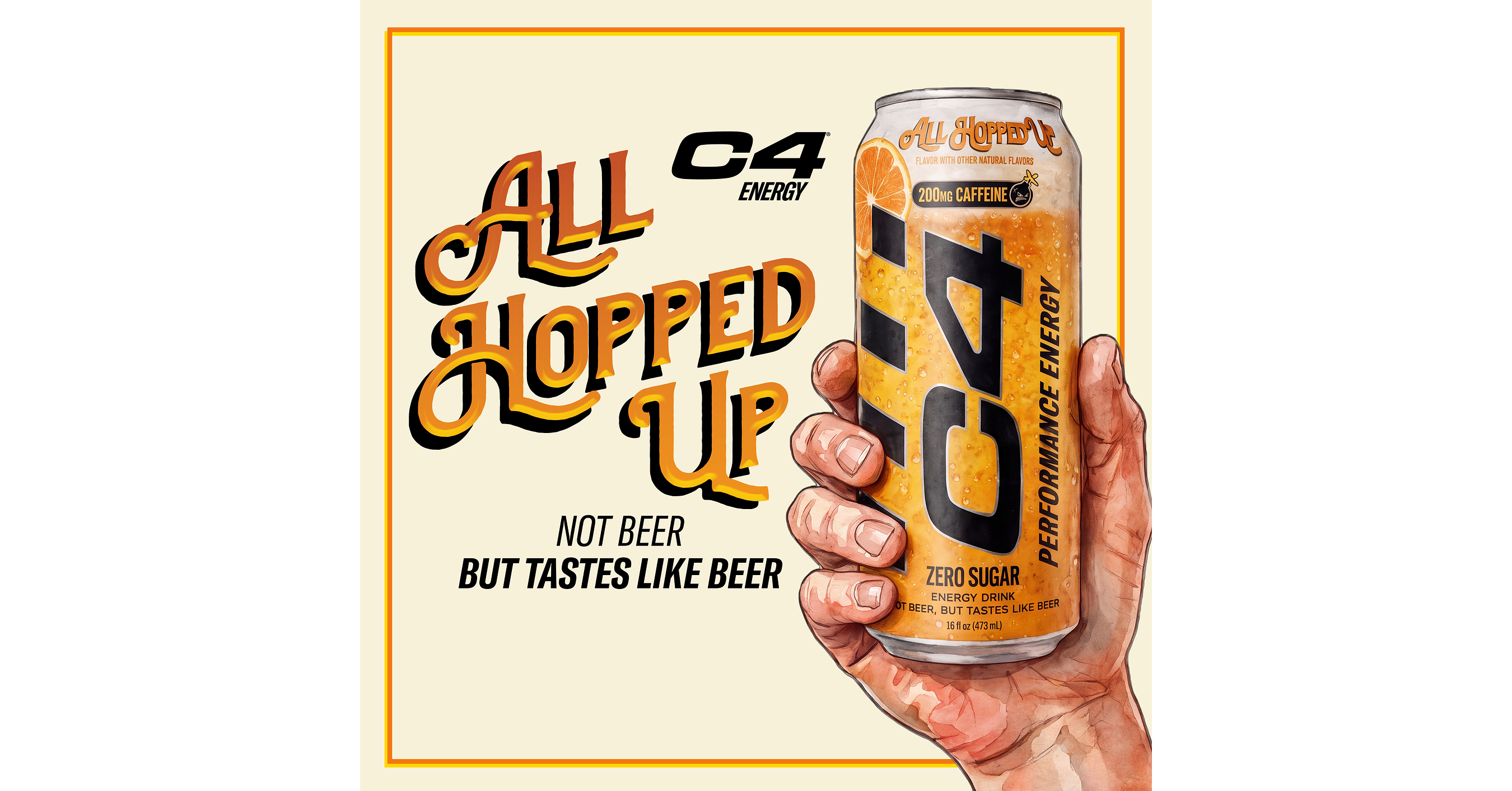 C4 Energy® Puts an Unexpected Twist on Energy with Beer-Flavor-Inspired All Hopped Up